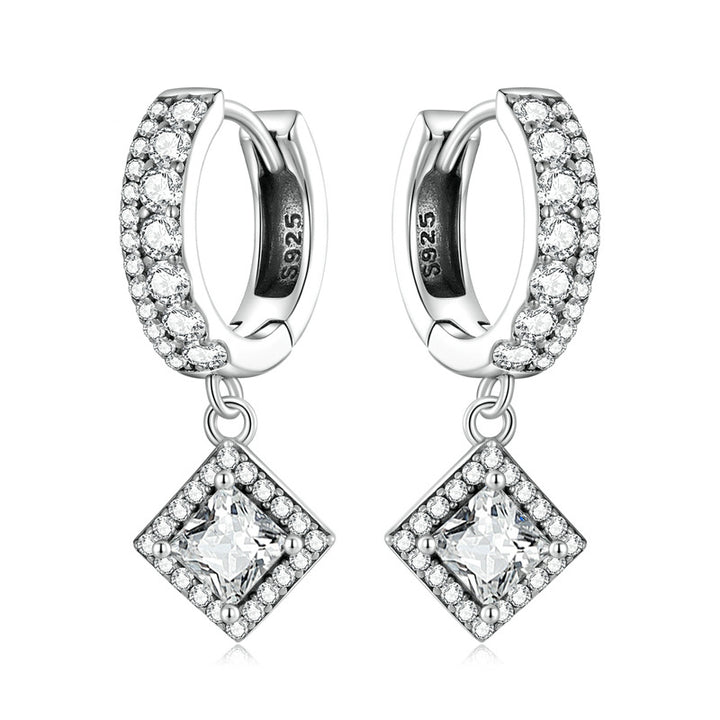 Exquisite Sparkling Zircon Earrings For Women