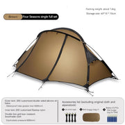 ultralight 1-person camping tent, view 3 - MRSLM