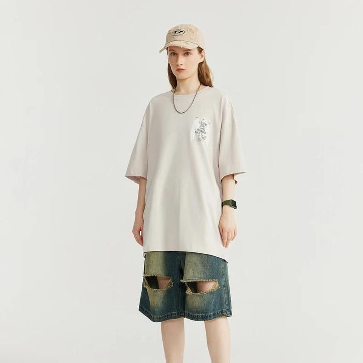 Glowing Oversized Hip Hop Tee