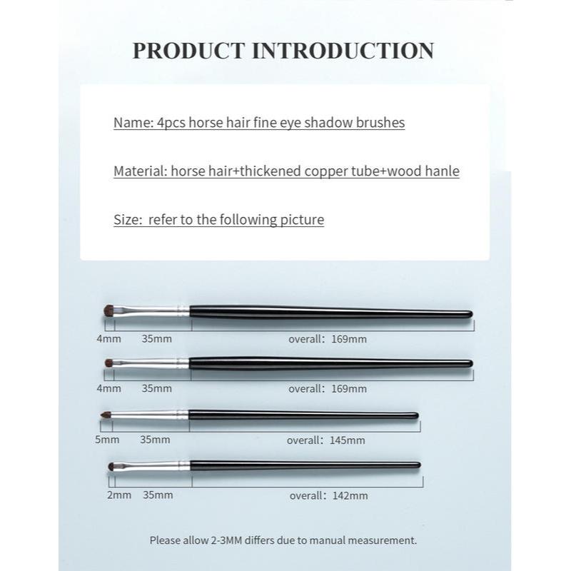 4-piece eyeliner and eyeshadow brush set, view 7 - MRSLM