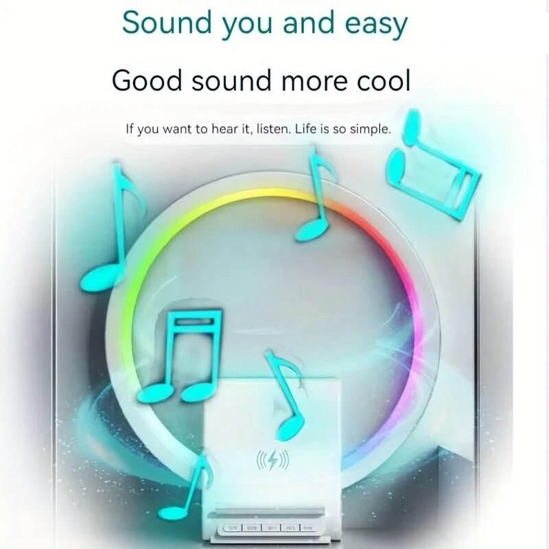 15-Watt-Bluetooth-Lautsprecher mit Dazzle Color-Technologie und kabelloser Ladefunktion