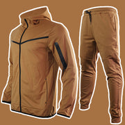 men's hooded sportswear top and trousers set, view 18 - MRSLM