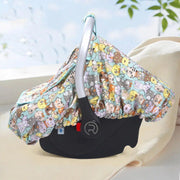 baby car seat cover with peep window, view 6 - MRSLM