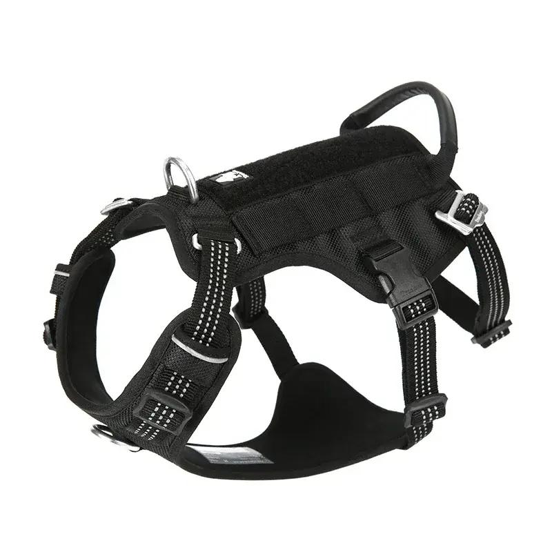 reflective dog harness, view 2 - MRSLM