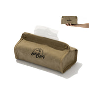 portable canvas tissue box, view 2 - MRSLM