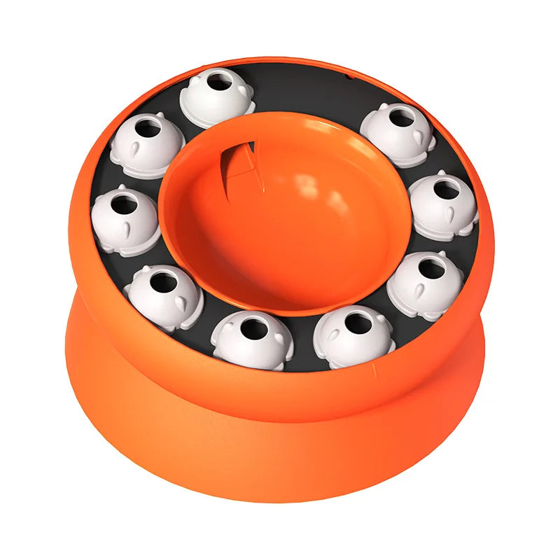 slanted cat puzzle bowl, view 2 - MRSLM