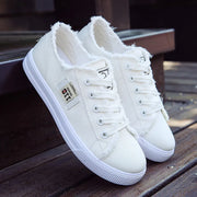 women's canvas flat sneakers, view 6 - MRSLM
