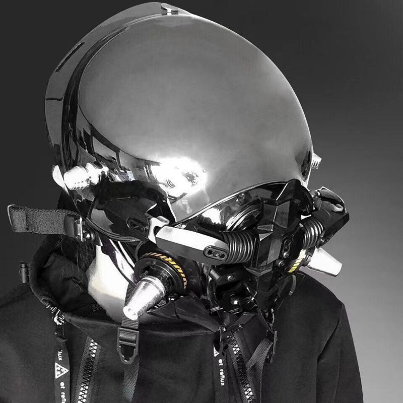 Sci-fi mechanical role playing mask, view 2 - MRSLM