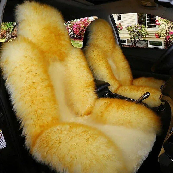 Luxurious Winter Wool Car Seat Cushion for Cold Seasons
