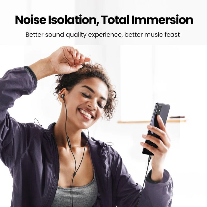 High-Definition In-Ear Earphones with Microphone - 3.5mm, USB Type-C, Lightning Connector