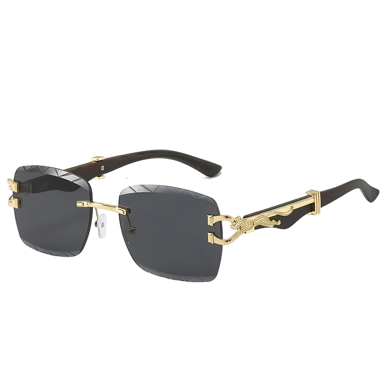 rectangle sunglasses with gradient lenses, view 4 - MRSLM