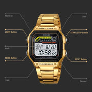 Men's military digital sport watch, view 11 - MRSLM