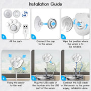 Smart motion sensor for automatic pet fountain, view 6 - MRSLM