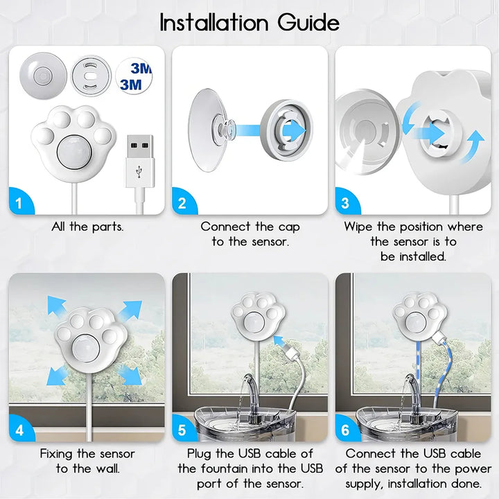 Smart Motion Sensor for Automatic Pet Fountain