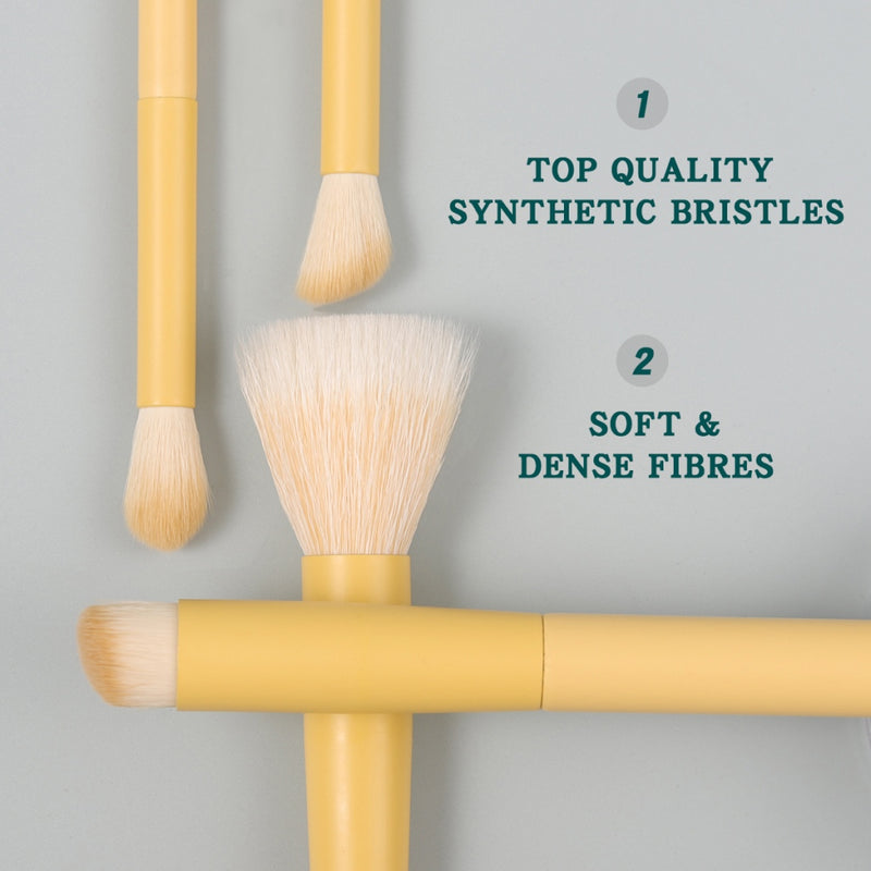 9-piece makeup brush set, view 4 - MRSLM