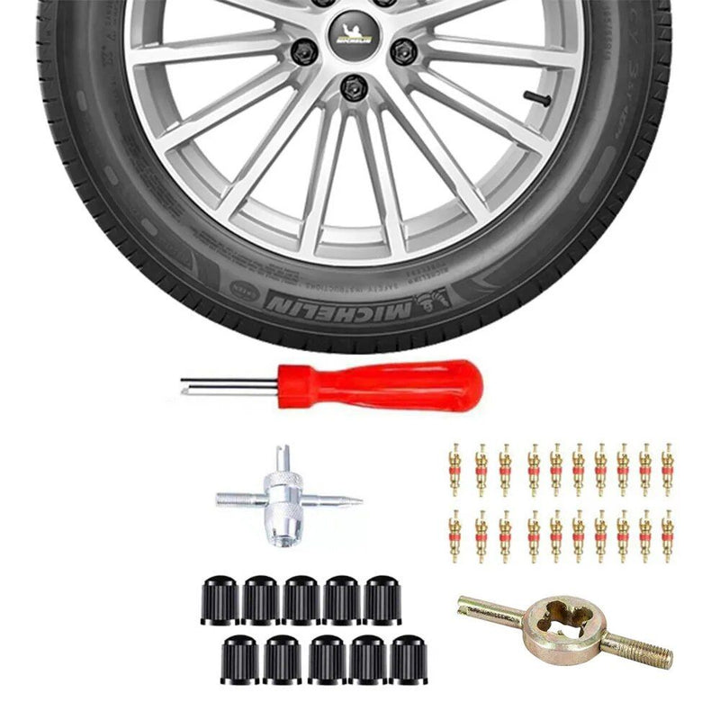 33-piece tire valve repair kit, view 6 - MRSLM