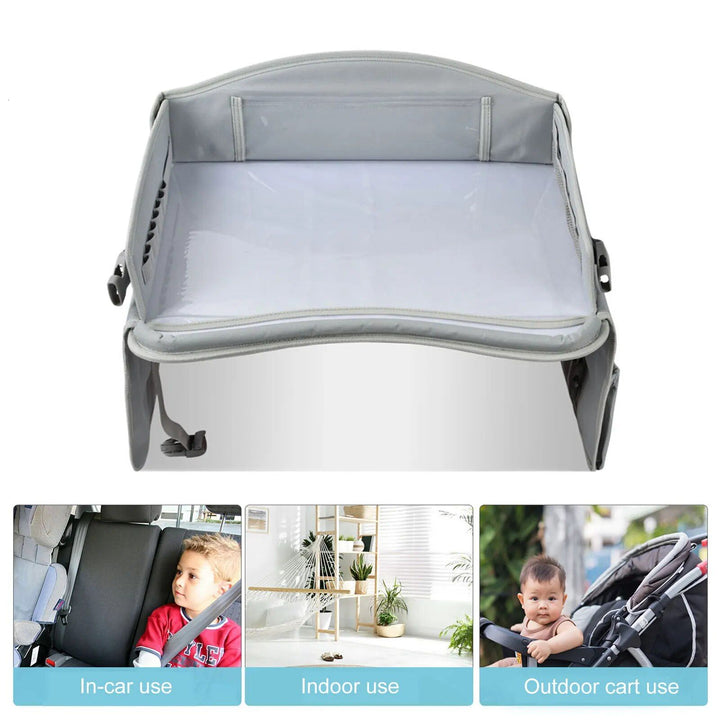 Portable Waterproof Car Seat Travel Tray for Kids