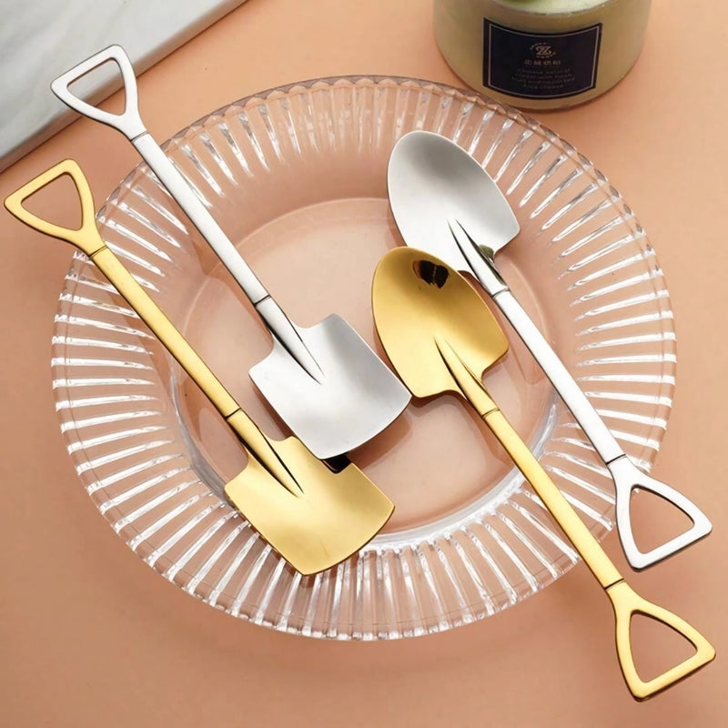 Luxury Stainless Steel Shovel Spoons Set