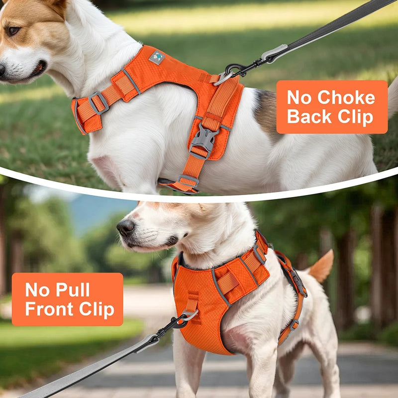 reflective nylon dog harness, view 5 - MRSLM