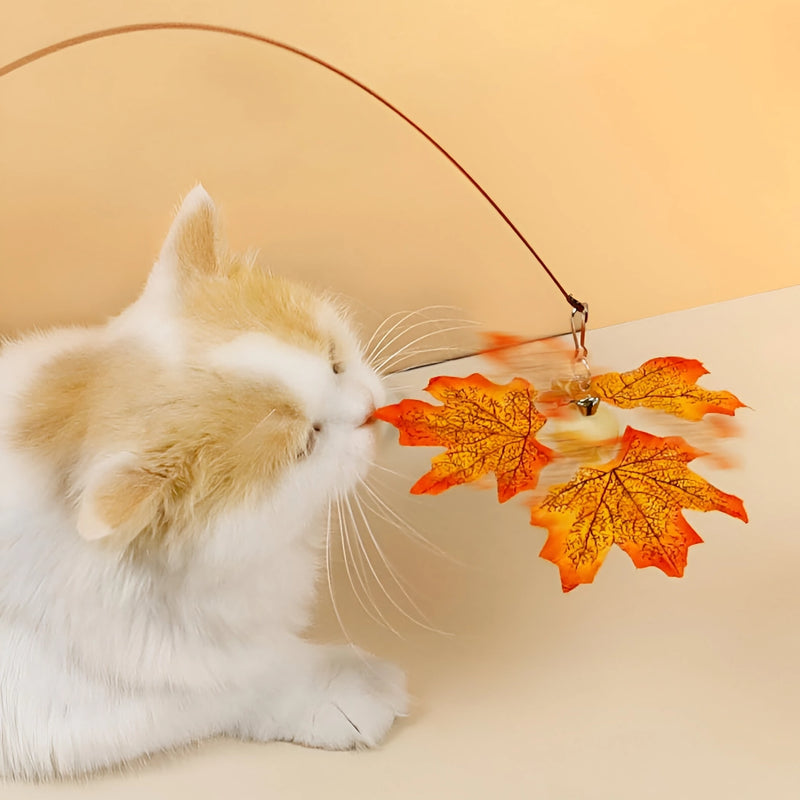 rotating leaf cat teaser toy, view 8 - MRSLM