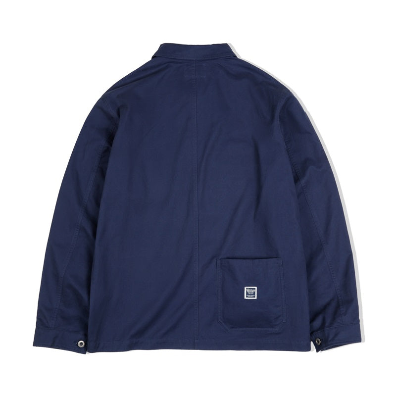 retro embroidered cotton shirt jacket, view 8 - MRSLM
