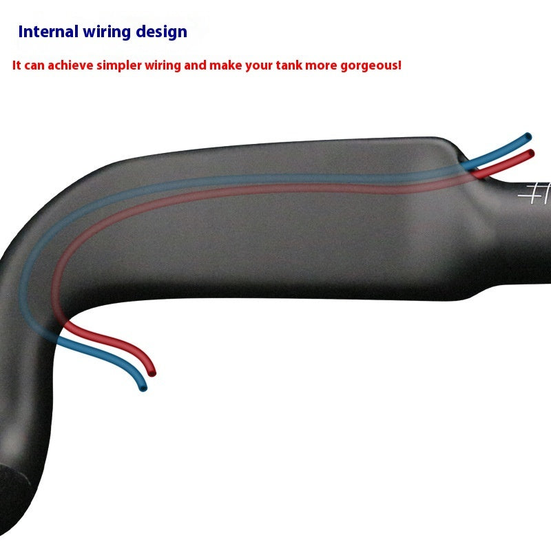 carbon fiber road bicycle handlebar, view 8 - MRSLM