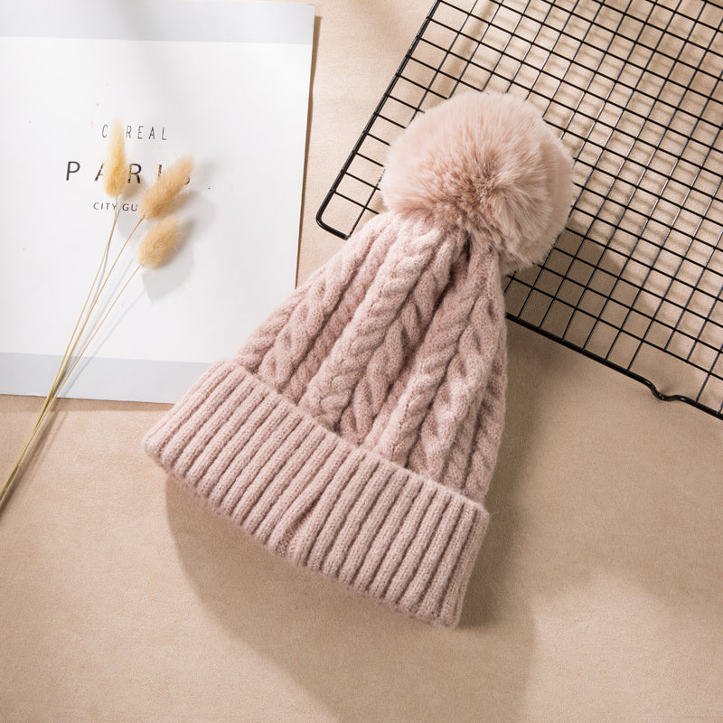 women's winter knitted hat, view 2 - MRSLM