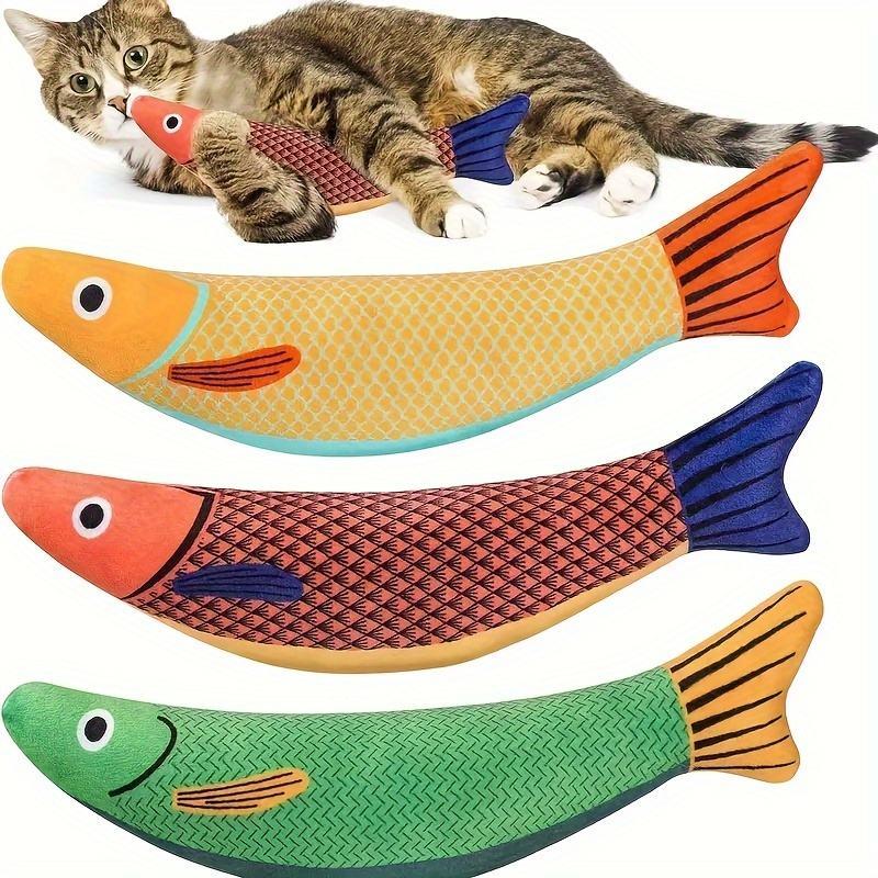 crinkle mackerel cat toy with catnip, view 13 - MRSLM