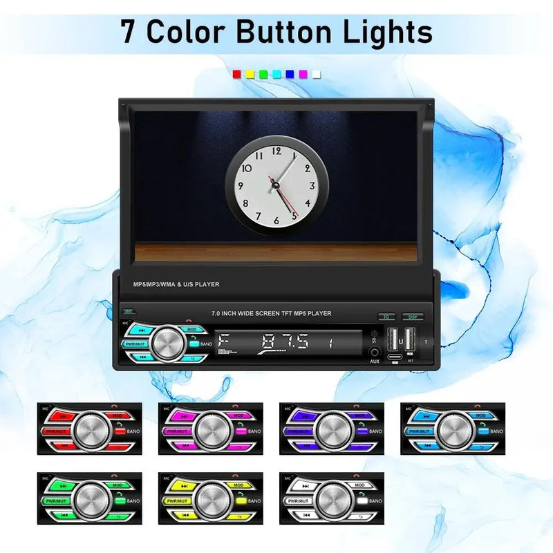 7 inch retractable touchscreen car stereo, view 11 - MRSLM