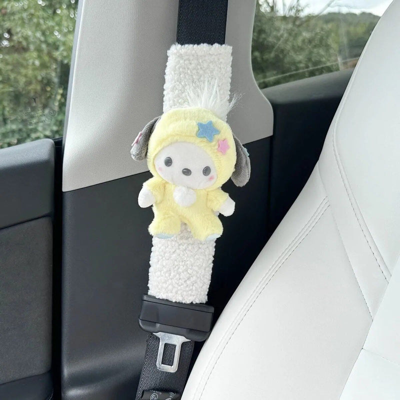 cartoon dog seat belt protector, view 6 - MRSLM