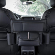 PU leather car seat organizer, view 3 - MRSLM