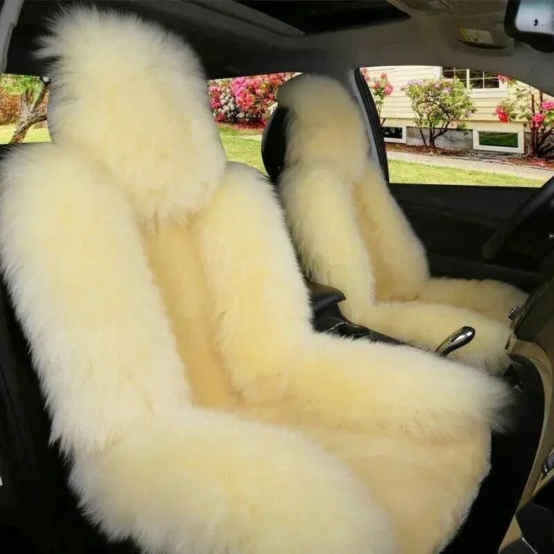 Sheepskin wool car seat cushion - MRSLM
