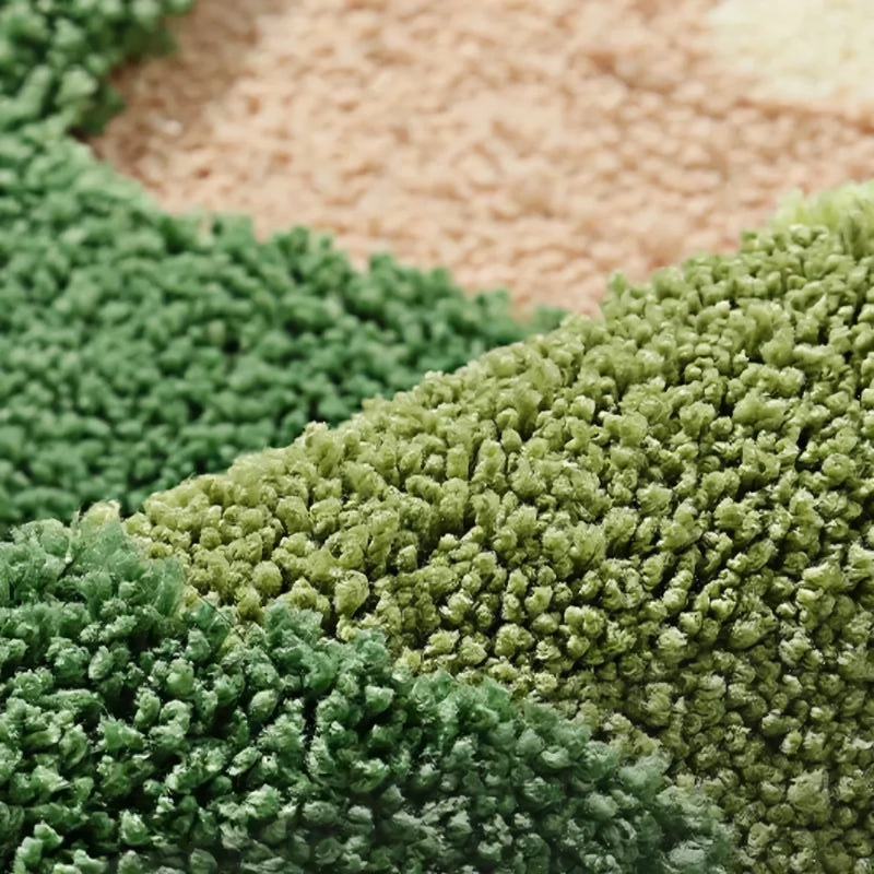 irregular mountain forest flocked carpet, view 9 - MRSLM