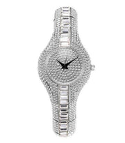 ladies watch with diamonds and colorful stones - MRSLM
