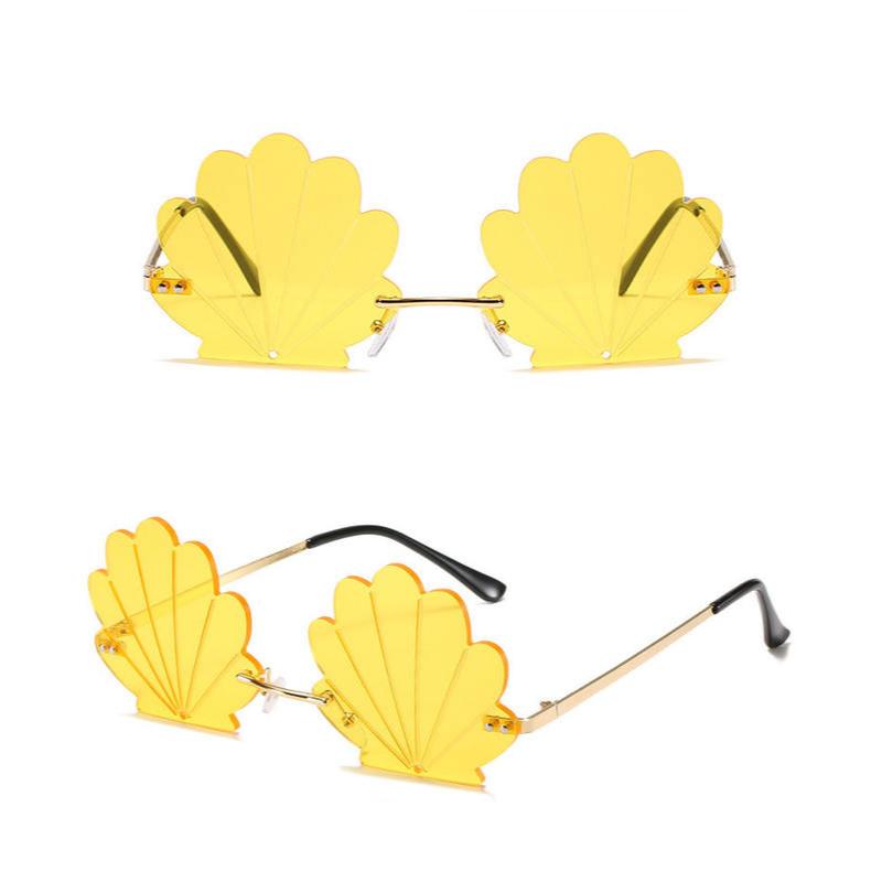 flower rimless retro sunglasses, view 14 - MRSLM
