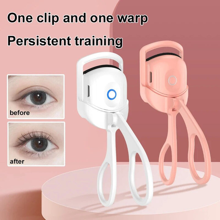 Portable Electric Heated Eyelash Curler - Long Lasting Curls