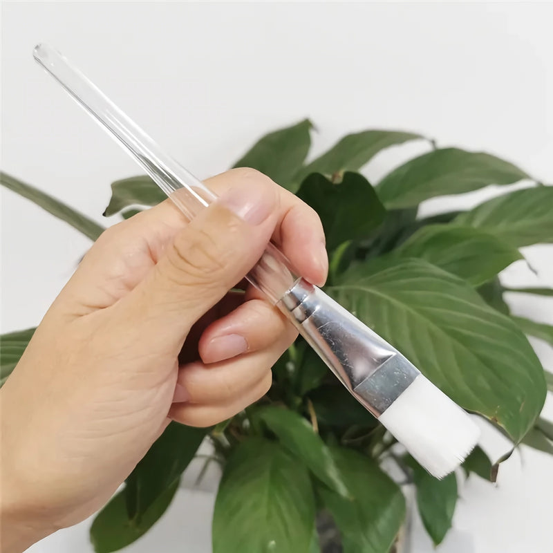100 pcs transparent watercolor paint brushes, view 3 - MRSLM