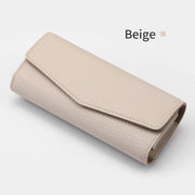 cowhide leather sunglasses case for car visor, view 8 - MRSLM