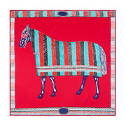silk blend square scarf, view 4 - MRSLM