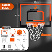 wall-mounted basketball hoop with score counter, view 4 - MRSLM