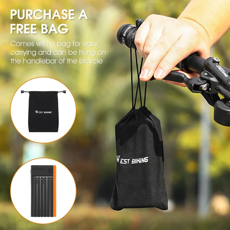 foldable anti-theft bike lock, view 5 - MRSLM