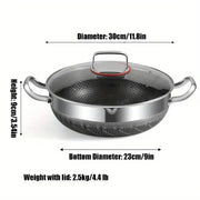 6 quart stainless steel cooking pot, view 3 - MRSLM