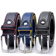 men's casual bonded leather belt, view 5 - MRSLM