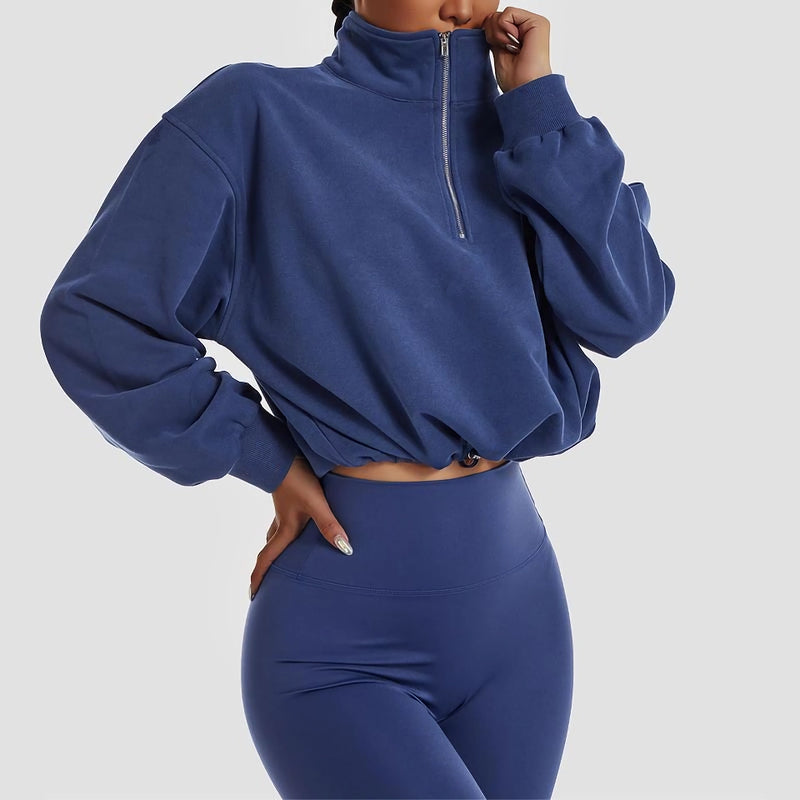 yoga fitness zip jacket, view 10 - MRSLM