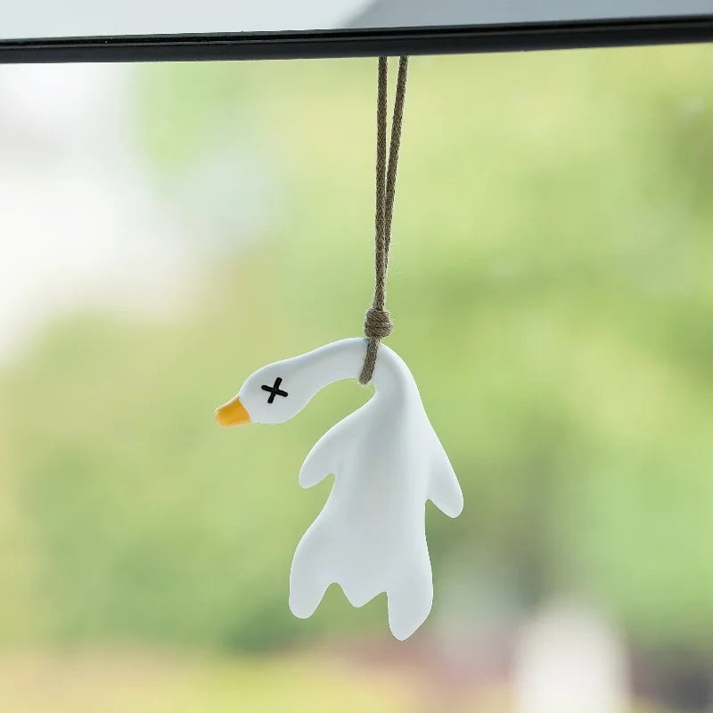 swinging duck car ornament, view 5 - MRSLM