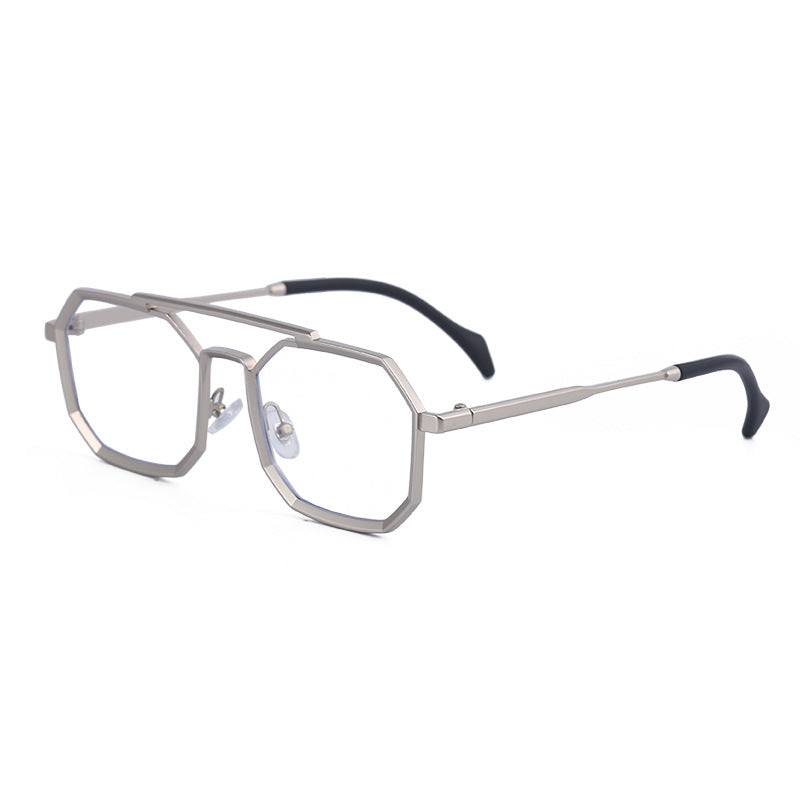polygonal double bridge sunglasses, view 4 - MRSLM