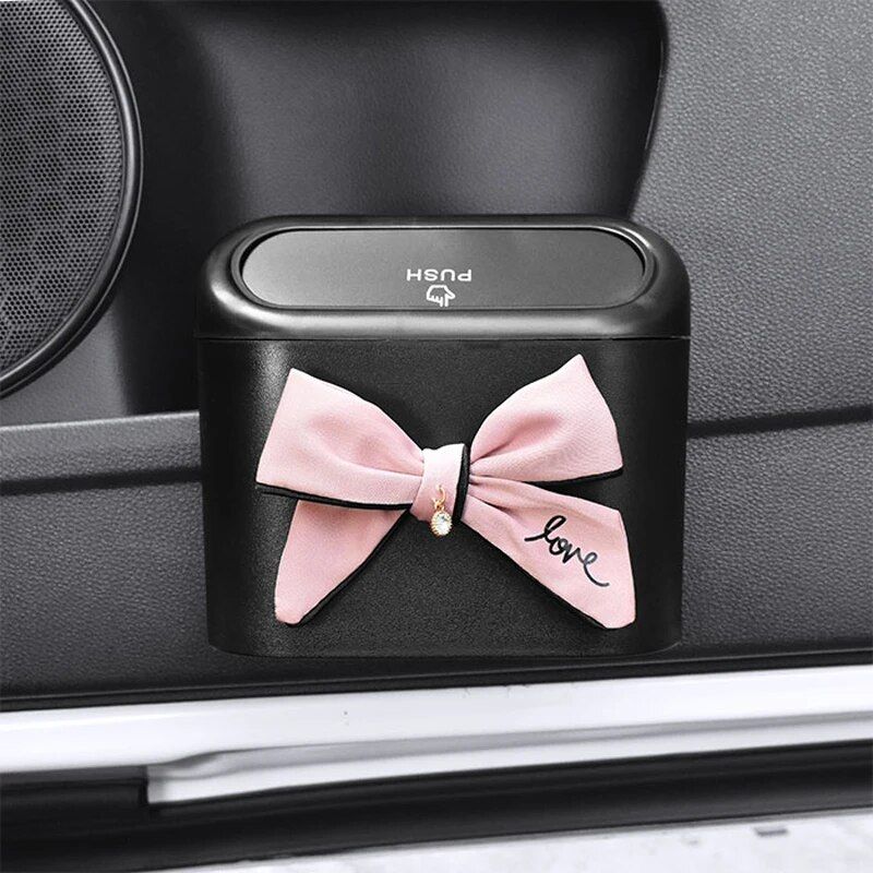 bowknot car hanging trash bin, view 5 - MRSLM