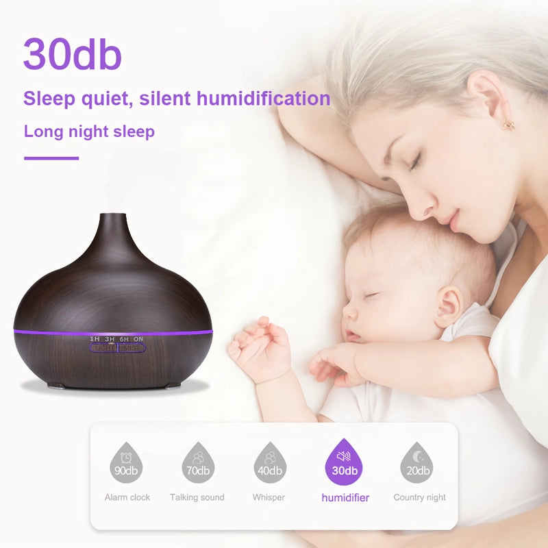 550ml essential oil diffuser with remote, view 6 - MRSLM