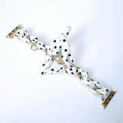 women's watch strap scarf and metal chain, view 2 - MRSLM