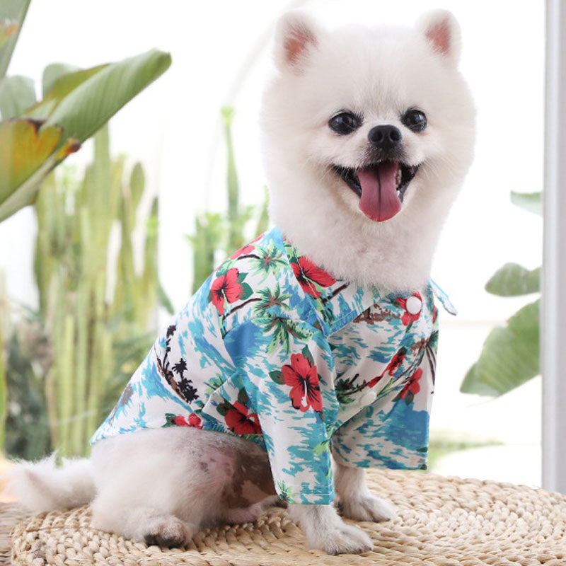 hawaiian style dog shirt, view 7 - MRSLM